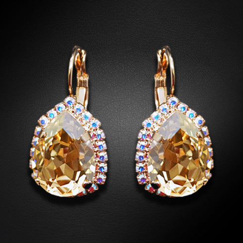 Komplektas "Debesu Piliens III (Golden Shadow)" su Swarovski™ kristalais